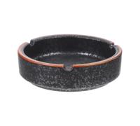 Ceramic Art Ashtray Japanese Style Black Desktop for Home Offices