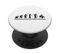 Ceramic Artist Evolution Men Women Funny Pottery PopSockets Adhesive PopGrip