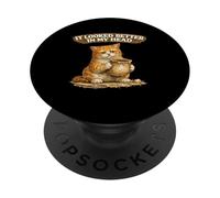 Ceramic Artist Funny Pottery Cat - failed pottery moment PopSockets Adhesive PopGrip