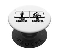 Ceramic Artist Your Boyfriend My Boyfriend Funny Pottery PopSockets Adhesive PopGrip