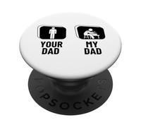 Ceramic Artist Your Dad My Dad Daughter Son Funny Pottery PopSockets Adhesive PopGrip