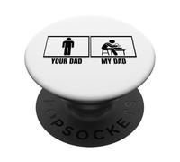 Ceramic Artist Your Dad My Dad Daughter Son Funny Pottery PopSockets Adhesive PopGrip