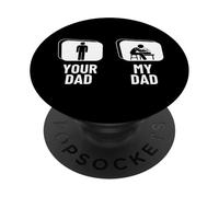 Ceramic Artist Your Dad My Dad Daughter Son Funny Pottery PopSockets Adhesive PopGrip