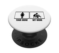 Ceramic Artist Your Mom My Mom Daughter Son Funny Pottery PopSockets Adhesive PopGrip
