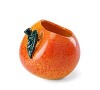 Ceramic Ashtray for Cigarettes - Creative Apple Shape Ash Holder, Windproof Desktop Smoking Ash Tray for Home Office Decoration