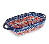 Ceramic Baking Dish For Oven, Small Casserole Dish With Handles, Ceramic Oven Bakeware-safflower-rectangle 700ml