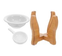 Ceramic Bamboo Essential Oil Warmer Aromatic Oil Burner Holder