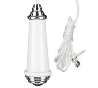 Ceramic Bathroom Light Pull Cord, Pull Cord Light Switch, Pu-ll Cords Handle with 150cm Extension and C-ord Connector, Chrome Finish Porcelain Blind Handle for Lights And Fan Switches