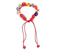 Ceramic Bead Beaded Braid Jewelry Statement Bracelets for Women Fortune Cat Bracelet The Ceramics Red