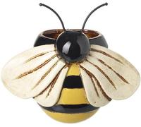 Ceramic Bee Wall Planter Yellow & Black 19 X 19 X 12Cm Heaven Sends