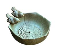 Ceramic Bird Bath Bowl Multi-functional Artistic Yard Decor