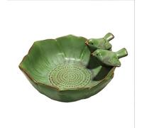 Ceramic Bird Feeder & Bird Bath, Multi-purpose Cartoon Planter, Fruit Plate & Home Decor for Garden Outdoor Use