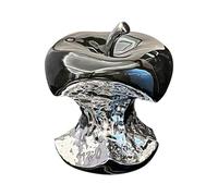 Ceramic Black Apple Statue - Peace and Safety Collectible Ornament for Home Decoration, Unique Gift Idea (20x20x22 CM)