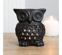 Ceramic Black Owl Oil Burner H11 X W9 Cm