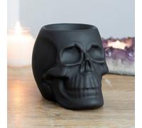 Ceramic Black Skull Oil Burner