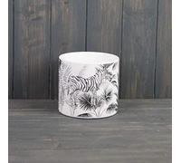 Ceramic Black & White Zebra Pot 13.8 x 12.5cm - Flower House Plant Succulent Storage Display