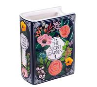 Ceramic Book Flower Vase - Book Shaped Decorative Vase, Cute Bookshelf Decor Flower Vase, Floral Arrangement Home Decor Flower Vase, Art Vase Decorative Vase Book Shaped For Decoration 10×6.2×14.2cm