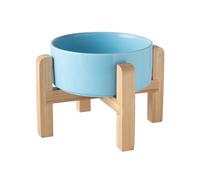 Ceramic Bowls For Raising/elevated And Cats Food And Water Trays With Brackets Vomiting Black For Cats Puppies And Cats (D, One Size)