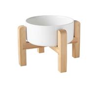 Ceramic Bowls For Raising/elevated And Cats Food And Water Trays With Brackets Vomiting Black For Cats Puppies And Cats (B, One Size)