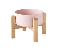 Ceramic Bowls For Raising/elevated And Cats Food And Water Trays With Brackets Vomiting Black For Cats Puppies And Cats (C, One Size)