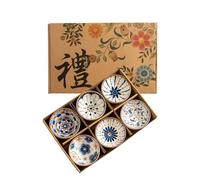 Ceramic Bowls Set with Gift Box 300ml Stackable Serving Dishes Ideal for Rice Soup Desserts Snacks Decorative Tapas Bowls