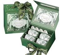 Ceramic Bowls Underglaze Green Sets, Japanese Bowl Gifts Include 4 Soup Spoons 4 Bowls, Salad, Cereal, Soup, Japanese Snacks Bowl, Premium Gift Box Suitable Gifts for Women, Christmas, Easter etc