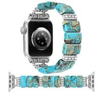 Ceramic Bracelet for Apple Watch 49 mm 46 mm 45 mm 44 mm Imperial Stone Replacement Blue