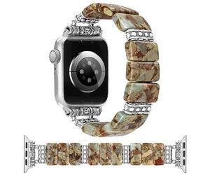 Ceramic Bracelet for Apple Watch 49 mm 46 mm 45 mm 44 mm Imperial Stone Replacement Brown