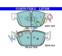 CERAMIC BRAKE PADS FRONT FITS VOLVO S60 III S90 II V60 II V90 II XC40 XC60 II