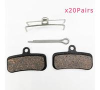 Ceramic Brake Pads Kits 8/10/20Pairs Semi-Metallic Bike Disc Brake Pads/Fit For Saint BR-M810 M820 Zee M640 XTR-M9120 Deore XT BR-M8020 M8120 M6120(20pair Semi-Meta 01E)