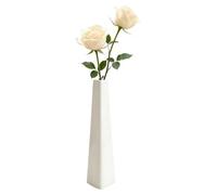 Ceramic Bud Vase Tall Triangular Single Stem Flower Vase Minimalist Home Decor Wedding Centerpiece Office Desk Decoration
