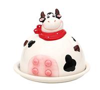 Ceramic Butter Dish Cow Approx. 17.5 x 17.5 x 14.5 cm