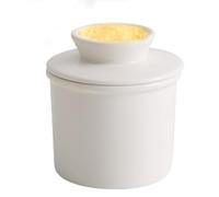 Ceramic Butter Dishes, 350ml Storage Container, Cylindrical Cheese Box, Airtight Lid Design, Elegant Countertop Accent, Multi-Use Tableware, Perfect for Butter, Cheese, Chocolate, Kitchen, 9.7x10.5cm
