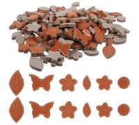 Ceramic Butterfly Flower DIY Material for Pottery Makers and Crafts | Pre-shaped Pieces, Shiny Polished Surface, No Cutting Needed for Flowerpots, Picture Frames and School Projects Random Color