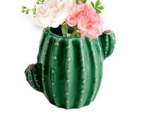Ceramic Cactus Pen Holder, Cactus Vase, Cactus Vase for Decorative Vase, Ceramic Vase, Flower Vase, Cactus Flower Vase, Funny Vase, Cute Pen Cup for Desk