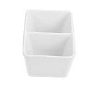 Ceramic Calligraphy Ink Dish and Pen Wash Container Large Capacity Square Ceramic Water Dish for Office Artists and Calligraphy Practice