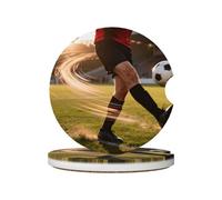 Ceramic Car Coasters 2 Pack-Absorbent Cup Holder Liners For Car, Non Slip Soft Cork Bottom Coasters For Truck Suv Van