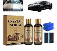 Ceramic Car Coating Kit, Advanced Graphene Ceramic Coating Car Care Kit, 9H High Hardness and High Gloss Formula for Protect the Car Paint, with Both Brightening and Hydrophobic Properties(2 pcs)