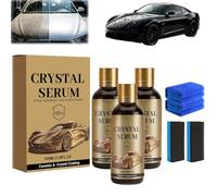 Ceramic Car Coating Kit, Advanced Graphene Ceramic Coating Car Care Kit, 9H High Hardness and High Gloss Formula for Protect the Car Paint, with Both Brightening and Hydrophobic Properties(3 pcs)