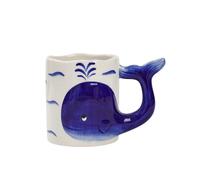 Ceramic Cartoon Mug Ceramic Cup Water Home Office Large Capacity Coffee Couple Gift Enamel 450ml Tea (Blue,450ML)