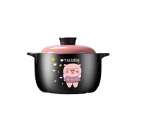 Ceramic Casserole, Congee stew Pot, Rice Noodle Pot, Anti-Scald lid Lithium Ceramic Pot, Open-Flame Heat-Resistant Pot, Pot Soup Pot (A 6L (6)