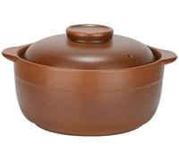 Ceramic Casserole Pot with Lid, Old-Fashioned Earthen Cooking for Open Fire, Ideal for Outdoor and Traditional Recipes