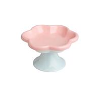 Ceramic Cat And Dog Bowls With Floral Design Ideal For Indoor And Outdoor Use Non Tipping Pet Food And Water Dishes For Cats And Dogs FcQ333 (B, 8.5x15cm)