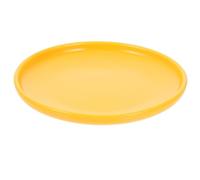Ceramic Cat Bowls Shallow round Plate for PET Treats Puppies | Anti Skid Base, Large Capacity, Odor Neutral Use, Home Patio Feeding, Bright Colour, Contemporary Design
