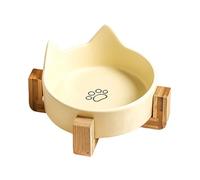 Ceramic Cat Food Bowls Anti-Slip Safe Cute Cat Ear Shape