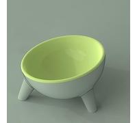 Ceramic Cat Food Water Bowl, Raised Base for Neck Support, 15-Degree Inclined Design, Easy to Clean, Large Capacity, Stable Base for Cats and Small Dogs