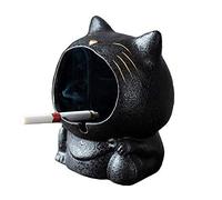 Ceramic Cat Shape Ashtray Ornament Storage Box