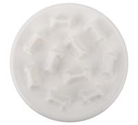 Ceramic Cat Slow Feeder Bowl White Anti-slip Single Bowl