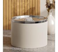 Ceramic Cat Water Fountain 33.82Oz/1L Automatic Super Silent Pet Drinking Dispenser with 6 Replacement Filters Dog Water Bowl Dispenser for Pets Indoor,B
