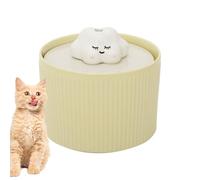 Ceramic Cat Water Fountain - Ceramic, 14x13cm, 1.2L Capacity | Automatic Pet Fountain, Quiet Water Dispenser, Filtered Circulation, Safe Pump For Cats, Dogs, Indoor Pets